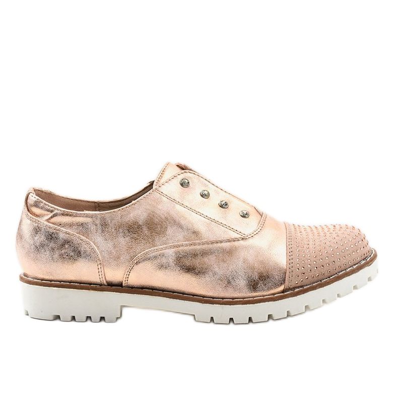 Zlaté nazouvací boty s cvočky GF-FD9 zlatý