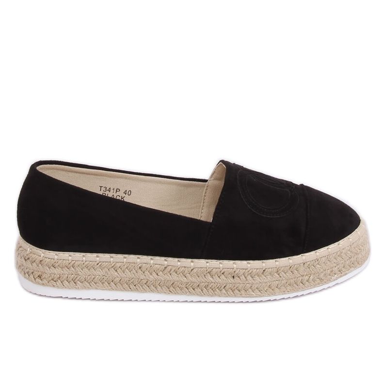 Černé dámské espadrilky T341P Black černá