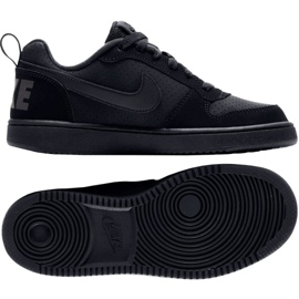 Nike Court Borough Low Gs 839985 001 černý