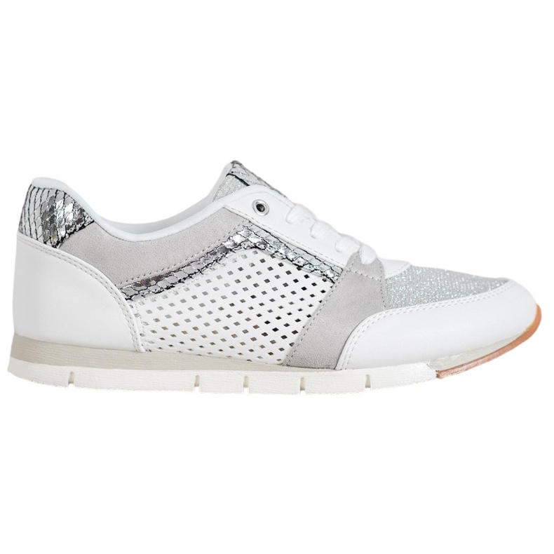 Kylie Prolamované sportovní boty bílý