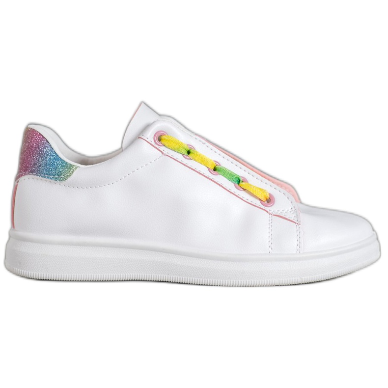 SHELOVET Módní sportovní obuv bílý