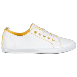 Ideal Shoes Módní sportovní obuv bílý