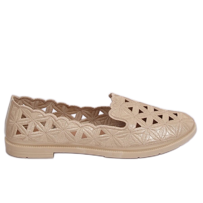 Zlaté prolamované baleríny JX79P Gold zlatý Zlaté prolamované baleríny JX79P Gold zlatý