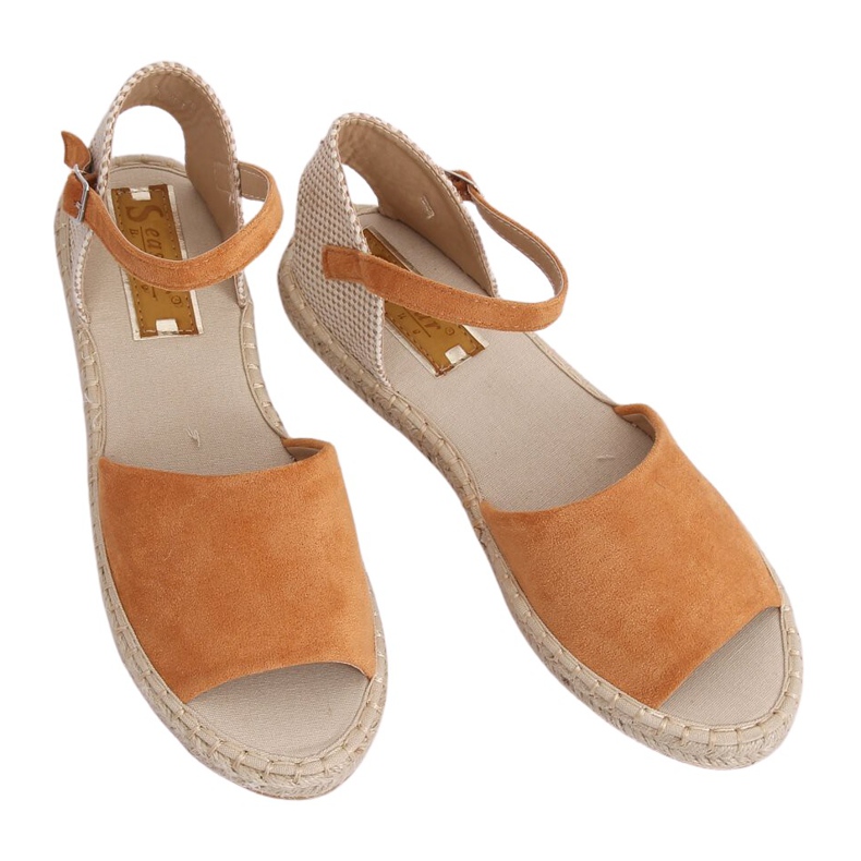 Espadrilles cut camel BB28P Camel hnědý