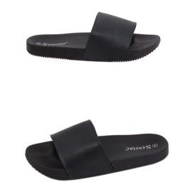 Černé dámské černé pantofle CK78P Black černý