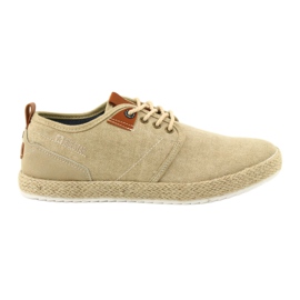 Pánské krajkové espadrilky Big Star FF174153 hnědý Pánské krajkové espadrilky Big Star FF174153 hnědý