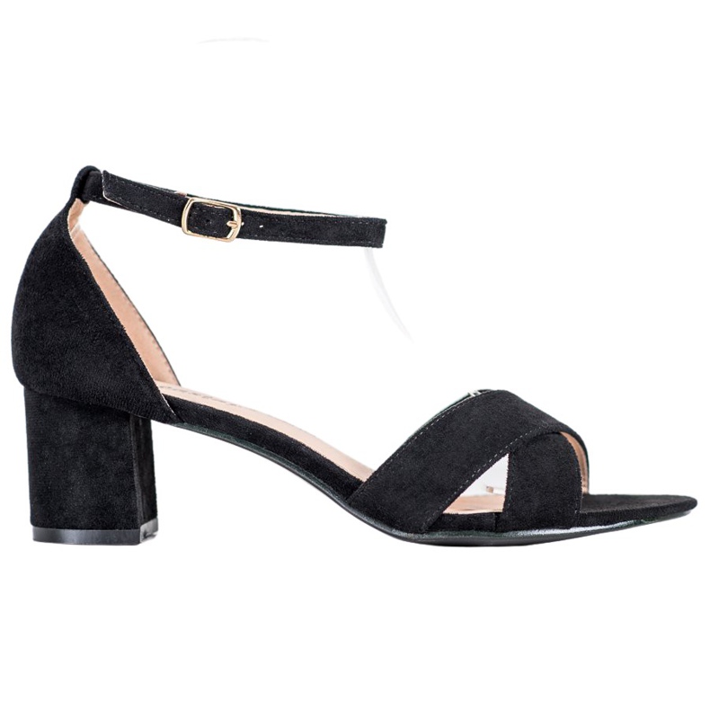 Seastar Stylové semišové sandály černá Seastar Stylové semišové sandály černá