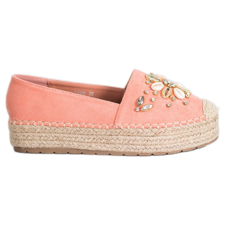 Seastar Espadrilky s ornamenty růžový