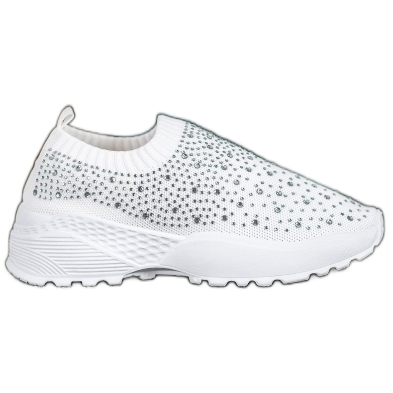 Diamantique Sportovní obuv s krystaly bílý