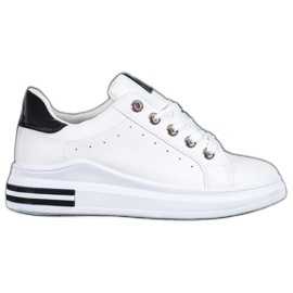 SHELOVET Módní sportovní obuv bílý