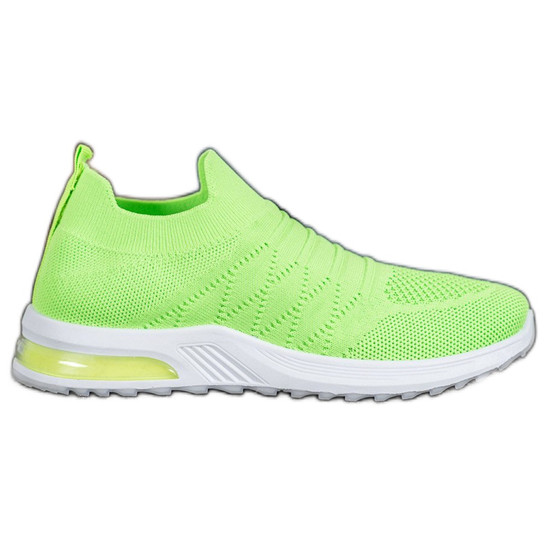 Diamantique Zelené nazouvací boty zelená