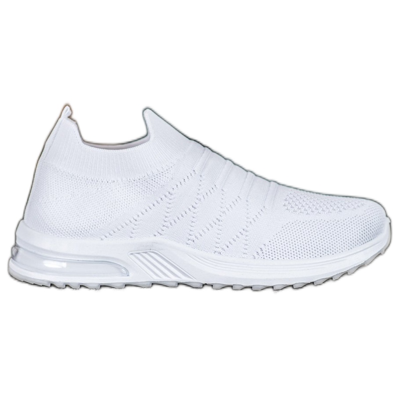 Diamantique Bílé nazouvací boty bílý