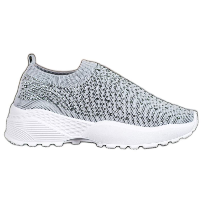 Diamantique Sportovní obuv s krystaly šedá