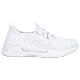 SHELOVET Textilní sportovní obuv bílý
