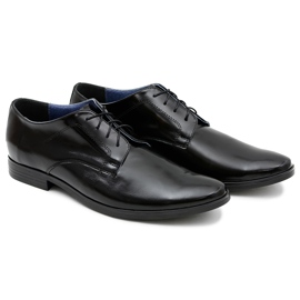 Bednarek Polish Shoes Pánské brogues Bednarek Elegantní kožené společenské boty černé Peter černý