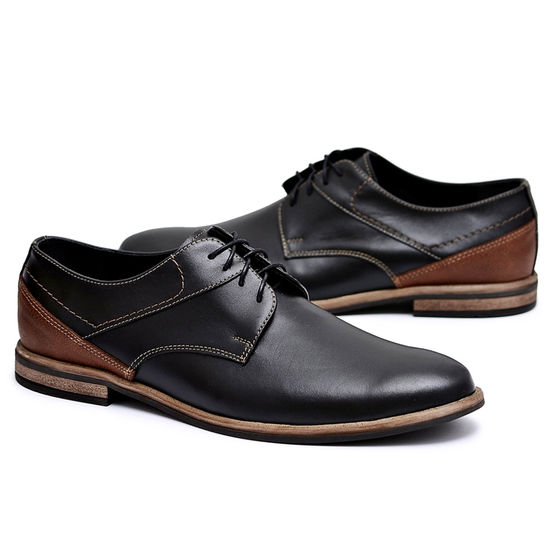 Bednarek Polish Shoes Pánské brogues Bednarek Elegantní kožené černé Marcelo černá