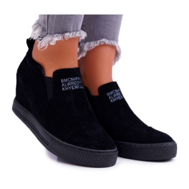 Dámské tenisky Snekers Lu Boo Slip-on Black Kaori černý