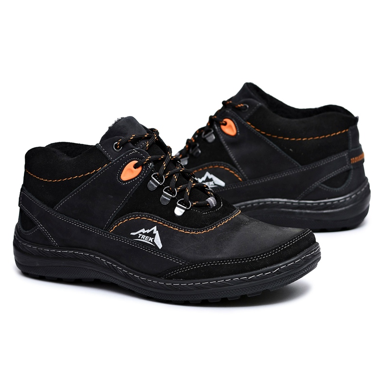 Mario Boschetti Pánské trekové černé teplé boty Rekko černá