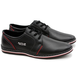 Joker Černé kožené pánské boty značky Marko černá