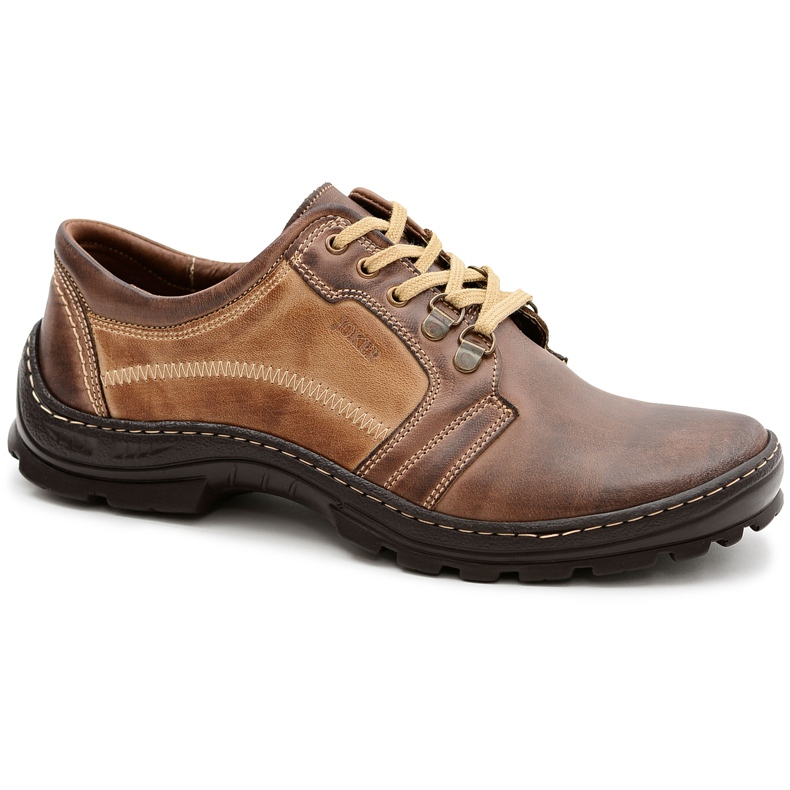 Joker Pánské klasické kožené hnědé brogues Favello hnědý