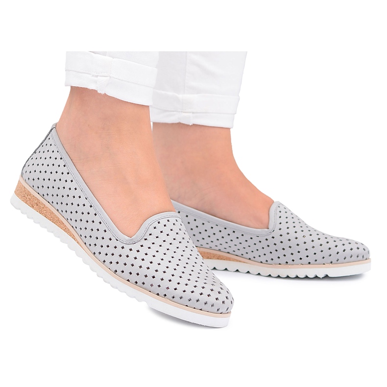 Stagórs Kůže Šedá polská baletka Lordsy Gabi