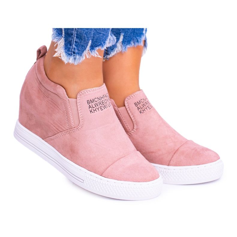 Dámské tenisky Snekers Lu Boo Slip-on Pink Kaori růžový