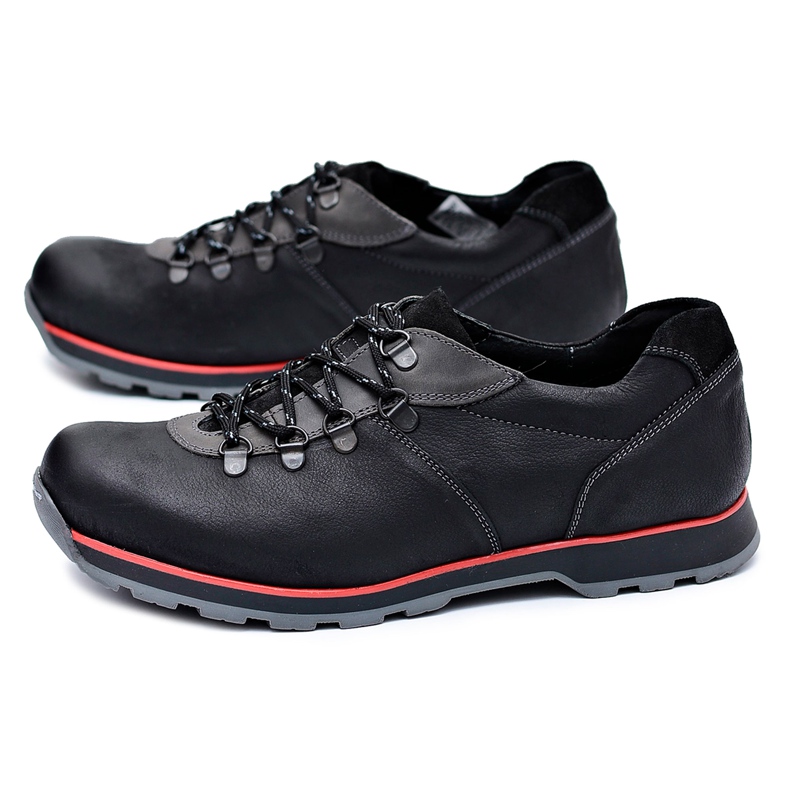 KOMODO Pánské brogues Black Outdoor Ivar černá