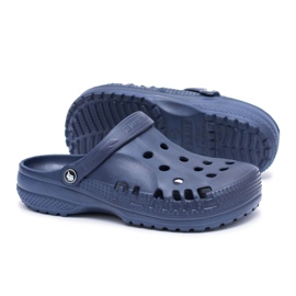 Flameshoes Pánské pantofle pro bazén Kroks Eva Navy Blue námořnická modř