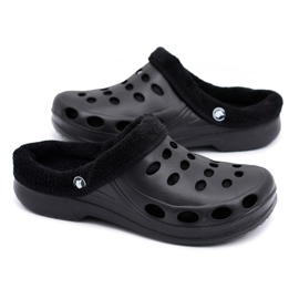 Flameshoes Dámské pantofle Teplé černé Kroks Eva černá