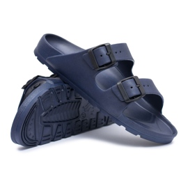 Flameshoes Pánské světle modré pantofle do zahrady námořnická modř