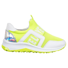 Seastar Slipony na platformě The Love bílý zelený