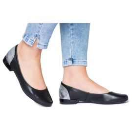 Dámské baleríny Maciejka Leather Black 02899 černý