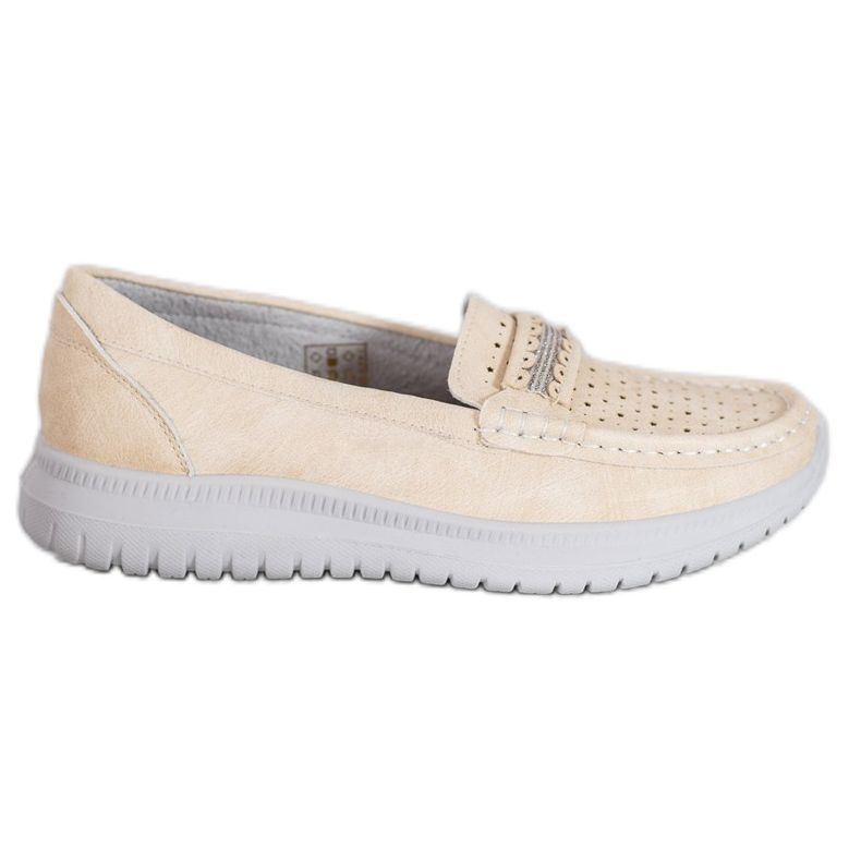 Small Swan Mokasíny na platformě hnědý