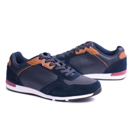 EVE Pánské sportovní boty Redox Leather Navy Blue námořnická modř