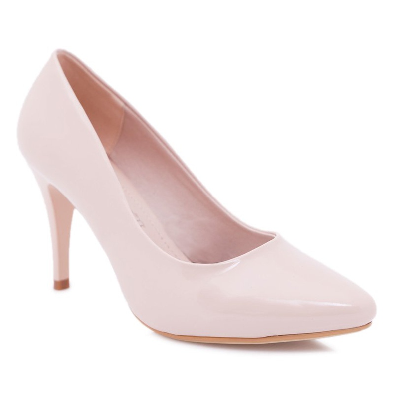 Dámské vysoké podpatky Sergio Leone Lacquered Beige Greca béžový