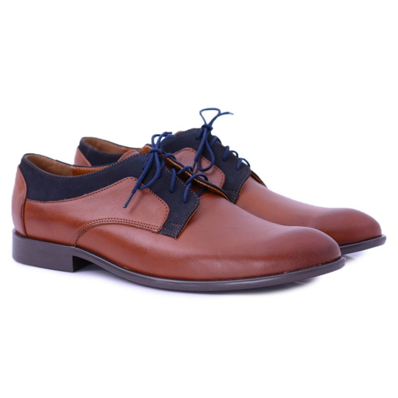 Bednarek Polish Shoes Pánské brogues Bednarek Elegantní kožené hnědé Maksim hnědý