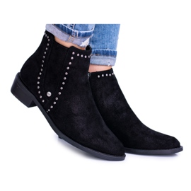 Dámské černé boty Jodhpur Big Star BB274529 černý
