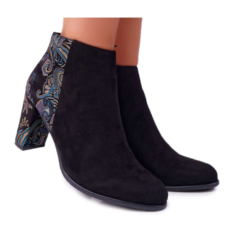 Sergio Leone černé boty na Post Folk Eros Flowers černá