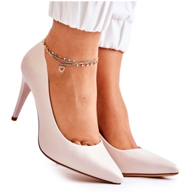 Sergio Leone Pearl Pumps Stilettos Beige Feliciana béžový Sergio Leone Pearl Pumps Stilettos Beige Feliciana béžový