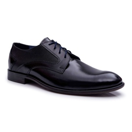 Bednarek Polish Shoes Pánské brogues Bednarek Elegantní kožené černé Midas černá