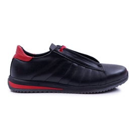 Bednarek Polish Shoes Pánské sportovní kožené černé boty Bednarek Bednarek černý