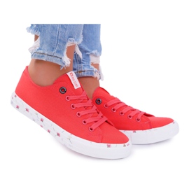 Dámské tenisky Low Big Star červené DD274709 červený