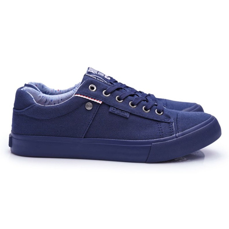 Pánské tenisky Big Star Navy Blue AA174094 námořnická modrá