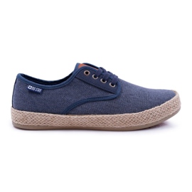 Pánské tenisky Espadrilles Big Star Navy Blue AA174174 námořnická modř