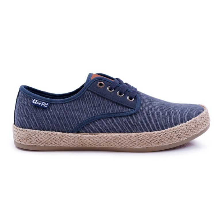 Pánské tenisky Espadrilles Big Star Navy Blue AA174174 námořnická modrá