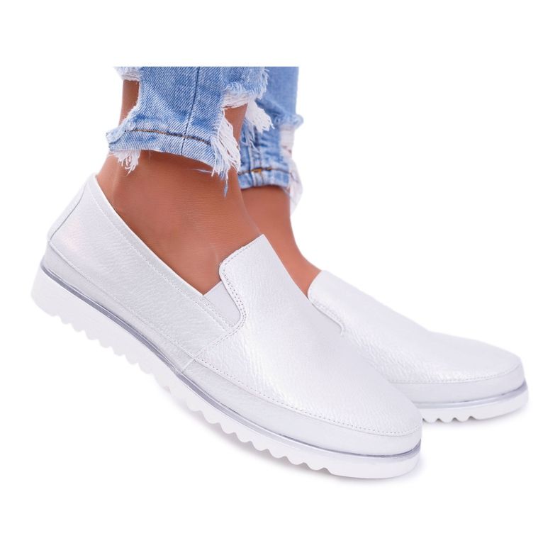 Dámské mokasíny Sergio Leone Silver Magento šedá