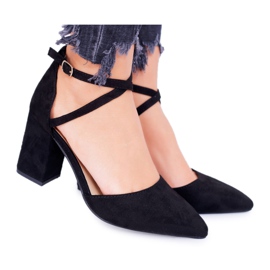 PS1 Dámské lodičky na podpatku ve Spitz Black Cosmo černá PS1 Dámské lodičky na podpatku ve Spitz Black Cosmo černá