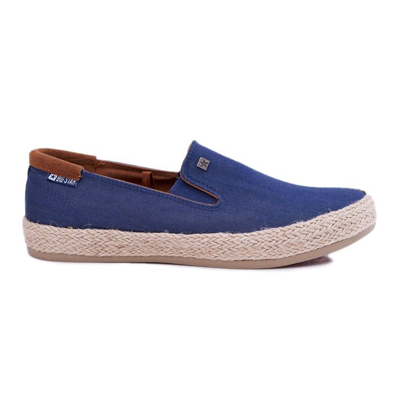Pánské tenisky Espadrilles Big Star Navy Blue DD174246 námořnická modrá