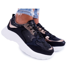 Moow Dámské sportovní boty černé Rendy černá žlutá Moow Dámské sportovní boty černé Rendy černá žlutá