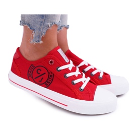 Dámské tenisky Cross Jeans červené DD2R4072 červený
